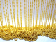Chaîne de boule en métal du connecteur 3.2mm de perle de couleur d'or pour la décoration de vêtements de corps
